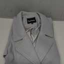 utcoco Womens Overcoat Fall Winter Notch Lapel Long Woolen Trench Coats with Pockets Large