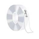 Ohayooz Extra Strong Double Sided Tape Heavy Duty Removable 10FT, Clear Sticky Nano Adhesive Wall Tape for Hanging Picture, Poster, Carpet, Photo Deco (10 Feet Set of 1)