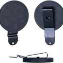 Yskjyxgs Magnetic Tool Holder Super Strong Tool Holster, Magnet Belt Clip Neodymium Magnet Leather Sleeve for Screws, Hammers, Sockets, Pliers, Drills, Wrenches Magnetic Tools and Hardware 2 Pcs Black