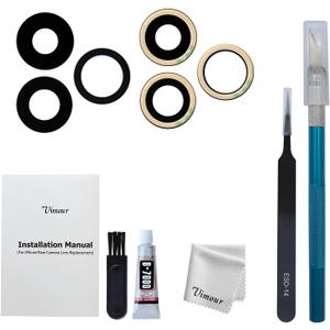Rear Camera Lens Glass Replacement for iPhone 14 Pro & 14 Pro Max Pre-Installed Adhesive with Installation Manual and Repair Tool Kits Rear Camera Lens Glass Replacement for iPhone 14 Pro & 14 Pro Max Pre-Installed Adhesive with Installation Manual and Repair Tool Kits