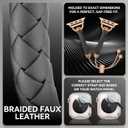 Leather and Metal Band Compatible with Apple Watch Bands for Women,Adjustable Designer Cute Stylish Strap for iWatch Series11/10/9/8/7/6/5/4/3/2/1/SE/Ultra