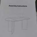 LITTLE TREE 63" Rustic Oval Dining Table for 2-4, Sturdy MDF Farmhouse Kitchen Table with Metal Strip Base, for Living Room, Office, Restaurant, Multi-Use, Umber