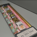 LaRibbons Christmas Wrapping Paper Set, Snowflake & Reindeer & Gingerbread Man Design with Gift Bow & Ribbons & Tags, Perfect for Christmas, Winter Party, 30 Inch X 10 Feet (4Rolls, 100 sq.ft.ttl.)