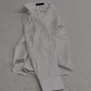 J.VER Womens Dress Shirts Long Sleeve Button Down Shirt Wrinkle-Free Business Casual Blouse Office Work Tops (Medium, White)