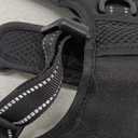 PHOEPET No Pull Dog Harness Medium Reflective Front Clip Vest with Handle,Adjustable 2 Metal Rings 3 Buckles,[Easy to Put on & Take Off](M, Black)