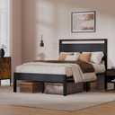 Z-hom Easy Assembly Sturdy Metal Platform Bed, Full Size Bed Frame with Headboard & Footboard, Anti-Slip & Silent Support, No Box Spring Needed with Underbed Storage, Modern Bedroom Furniture, Black