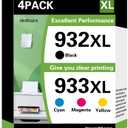 932XL 933XL Ink Cartridges Combo Pack Replacement for HP 932XL/933 XL Ink Cartridge Compatible for HP OfficeJet 6100 6600 6700 7110 7510 7612 7610 Printers