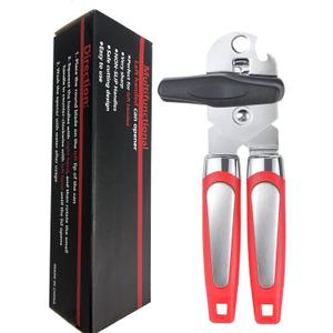 Left Handed Can Opener and Bottle Openers, Lefty Kitchen Tools Utensils for Left Hand People/Adults(Red)