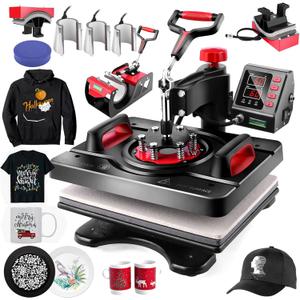 AKEYDIY Professional 8 in 1 Heat Press Machine Sublimation Machine 12" X 15" Shirt Press Machine 360 Swing Away - Industrial-Quality Digital Sublimation Heat Press Machine for T Shirt Mug Hat Plate AKEYDIY Professional 8 in 1 Heat Press Machine Sublimation Machine 12" X 15" Shirt Press Machine 360 Swing Away - Industrial-Quality Digital Sublimation Heat Press Machine for T Shirt Mug Hat Plate