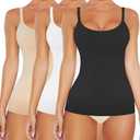 VVX Womens Shapewear for Women Tummy Control Tank Top Body Shaper Seamless Compression Camisole Tops (MEDIUM)