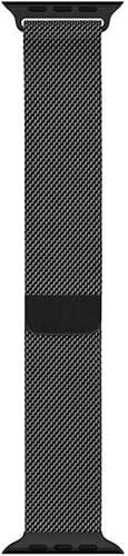 Apple Watch Band - Milanese Loop (42,44,45mm) - Black - Medium