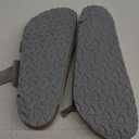 Birkenstock Men's Arizona Soft Footbed Slides, Stone Coin, Grey, 10-10.5 Women/8-8.5 Men