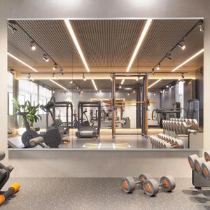 Home Gym Mirror, 63X24 Inch (Each)-3Pack Large Frameless Tempered Glass Full Body Wall Mounted Mirror for Gym, Yoga, Exercise, Dance Studio