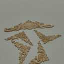 4PCS Corner Wooden Carving Decal Unpainted Wood Appliques Onlays DIY Wood Carved Furniture Appliques Onlays for Wall Bed Door Wardrobe Cabinet Furniture Decoration(02,12x12cm/4.72x4.72inch)