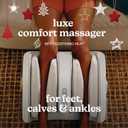 Homedics Luxe Comfort Foot Massager & Calf Massager with Heat, Shiatsu, Deep Kneading, Air Compression, Circulation Boost, Relaxation, Adjustable Modes, Post-Workout Recovery