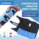 Comfpack Wrist Ice Pack Wrap for Carpal Tunnel Relief, FSA Eligible, Gel Ice Pack for Injuries Reusable for Hand Pain Relief, Hot Cold Compression Wrist Brace for Surgery Recovery, Gift