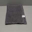 Waffle Bath Mat, Boho Bathroom Rugs Non Slip Washable Super Absorbent Quick Dry Bath Mat Farmhouse Bathroom Decor, 24"x16" Grey, Size: 1'4" x 2' (Rectangular)