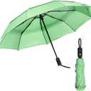 Mr. Pen Windproof Travel Umbrella - Light Green, Automatic, Compact, Rain & Windproof