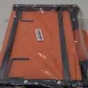 Stadium Seats with Back Support Cushion, Folding Stadium Seats for Bleachers Hold up 400lbs, Wide Bleacher Seat with Shoulder Strap & Handle Comfort for Sports Events (Orange, 1pcs)