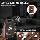 Wallet for Men Minimalist Pop Up Credit Card Case Holder 1-7 Cards, Smart Slim Wallet with Money Clip ID Window RFID Blocking Bifold Compact(Airtag Not Included) Wallets Gifts for Men