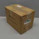 Brightown 13 Inch Ceramic Christmas Tree, Pre-lit Tabletop Christmas Tree with Multicolored LED Lights and Star, Battery Operated, White