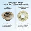 W10528947 & W10396887 Washer Basket Driven Hub Kit - Durable Replacement Part Compatible with Whirlpool Kenmore Maytag Washers - Replaces AP5665171 W10528947VP PS6012095, Easy to Install
