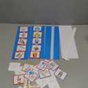 35 Pieces Visual Schedule Cards Routine Cards Home Chore Chart Routine Autism Learning Materials with 35 Pieces Hook and Loop Dots(Cute Style, Blue)