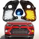 Led Fog Lights fit for 2024 2025 2026 Toyota Grand Highlander Hybrid XLE Limited Platinum Sport Daytime Running Drl Turn Signal Lights Accessories(for DRL-Grand Highlander only) (3color)