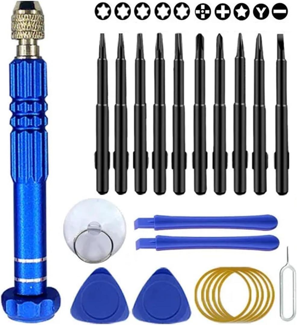Mobile Phone Repair Tool,Screwdriver, Tablet Battery Disassembly, Screen Opening, Cleaning, Disassembly Set, Small Pentagon(10 in 1 Blue Set)