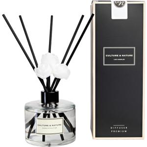 CULTURE & NATURE Reed Diffuser Set 6.7oz (200ml) Eucalyptus Pine Scented Diffuser with Sticks Home Fragrance Reed Diffuser for Bathroom Shelf Decor