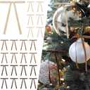 SIMISI RIBBON 24Pcs Fall Christmas Velvet Ribbon Bows Decorations Xmas Ornaments Vintage Decor for Tree, Wreath, Garland (3/8'' Width, 5 * 7 inch)