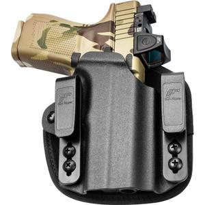 Universal Hybrid Kydex & Nylon Holster, Fits Glock 17/19/19X, Ruger RXM, PSA Dagger Compact, Sig P365/P320,Taurus G2C/G3C,M&P Shield,Springfield XD-S,CZ P-10C,Bersa Thunder 9/40 and More, IWB Holster