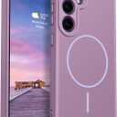 Rayboen for Magnetic Samsung Galaxy S24 Plus Case, [Compatible with Magsafe][Full Camera Protection] Silicone Shockproof Skin-Feel Durable Slim Fit Cover for S24+ Plus, Matte LilacPurple