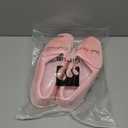 Git-up Women Diabetic Slippers/W Arthritis Edema Adjustable Closure Memory Foam House Shoes Open Toe Extra Wide (9, Pink)