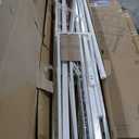 Twin Over Full Bunk Bed, Metal Low Profile Bunkbeds with Full-Length Guardrail and Ladder, Space Saving, No Boxing Spring Needed, White