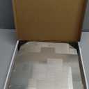 DICOFUN 10-Sheet Peel and Stick on Tile Backsplash Stainless Steel Metal for Kitchen Stove (10 Sheets, 12"x12"x0.12", Brushed Aluminum)