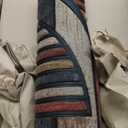 Extra Durable, Superior Absorption, Front Door Mat for Outdoor & Indoor - Welcome Mat for Entryway, Entrance, Patio,Porch -Waterproof,Non-Slip Backing,Coarse Fibers(Semicircle Colorful Stripes,18x30)