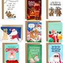 Sleazy Greetings Worst Christmas Cards Ever - 9 Funny Christmas Card Assorted Bulk Box Set with Envelopes - Hilarious Xmas Cards for Adults - Humor Holiday Merry Variety Pack