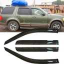 4pcs Original Shatterproof Side Window Wind Deflector Outside Mount Rain Guards Vent Window Visors for 02-10 Explorer Mercury Mountaineer 03-05 Lincoln Aviator 4 Door (Expect Sprot /2 Door) 94819