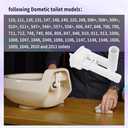 385316906 Vacuum Breaker Kit Compatible with Dometic Sealand VacuFLush Traveler Toilets with Out Hand Sprayer Hook (Pack of
1)