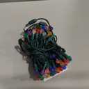 Vickerman 100 Light G12 LED Light Set Multi-Colored Lights on Green Wire