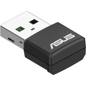 ASUS AX1800 Dual-Band AX1800 WiFi 6 Nano USB Adapter, Plug and Play, WPA3 Network Security, 5GHz Frequency Band, Compatible with Windows 10 & 11, TAA Compliant (USB-AX57 Nano)