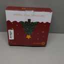 Christmas Tree Topper Lighted Star with Built-in 10 Replaceable Bulbs, 9.5 Clear Five-Pointed Star Tree Topper Plug in for Indoor Office Xmas New Year Holiday Tree Decoration, Warm White