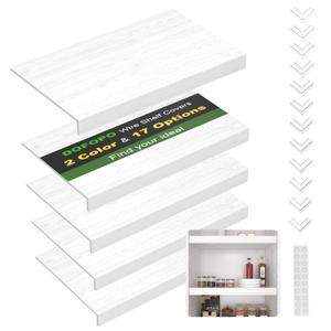 DOFOPO Wire Shelf Cover, PVC Wire Rack Covers for Pantry 40" W X 16" D