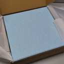 Felt Wall Tiles | Large Cork Board Alternative | Aesthetic Felt Bulletin Board for Office, Home & Classroom | Large Cork Boards for Walls Pinboard (12-Pack) | Baby Blue