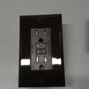 Leviton Dual-Function AFCI/GFCI Outlet, 15 Amp, Self Test, Tamper-Resistant with LED Indicator Light, Protection from Both Electrical Shock and Electrical Fires in One Device, AGTR1, Brown