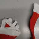 Cat Santa Hat with Scarf, Christmas Costume Suit for Cats Small Dogs Rabbits Doll, Holiday Party Decoration for Pets, Red S