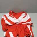 Womens Sweatsuits 2 Piece Set Contrast Color Long Sleeve Zip Up Cropped Jacket Leggings Pants Jogger Track Suits (Medium, Red)