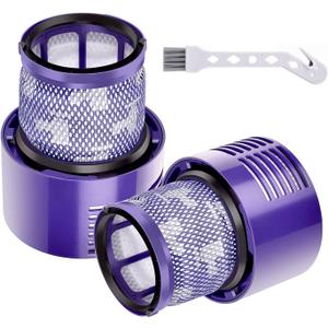 2 Pack Replacement V10 Filters for Dyson V10 Cyclone Series, V10 Animal, V10 Absolute, V10 Total Clean, SV12, Replace Part 969082-01