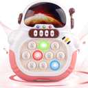 Blackma Fast Push Light Up Fidget Toys for Kids, Handheld Puzzle Game Sensory Toys, Christmas Toys Gifts for 3-12 Year Old Boys Girls (Pink-Astronaut)